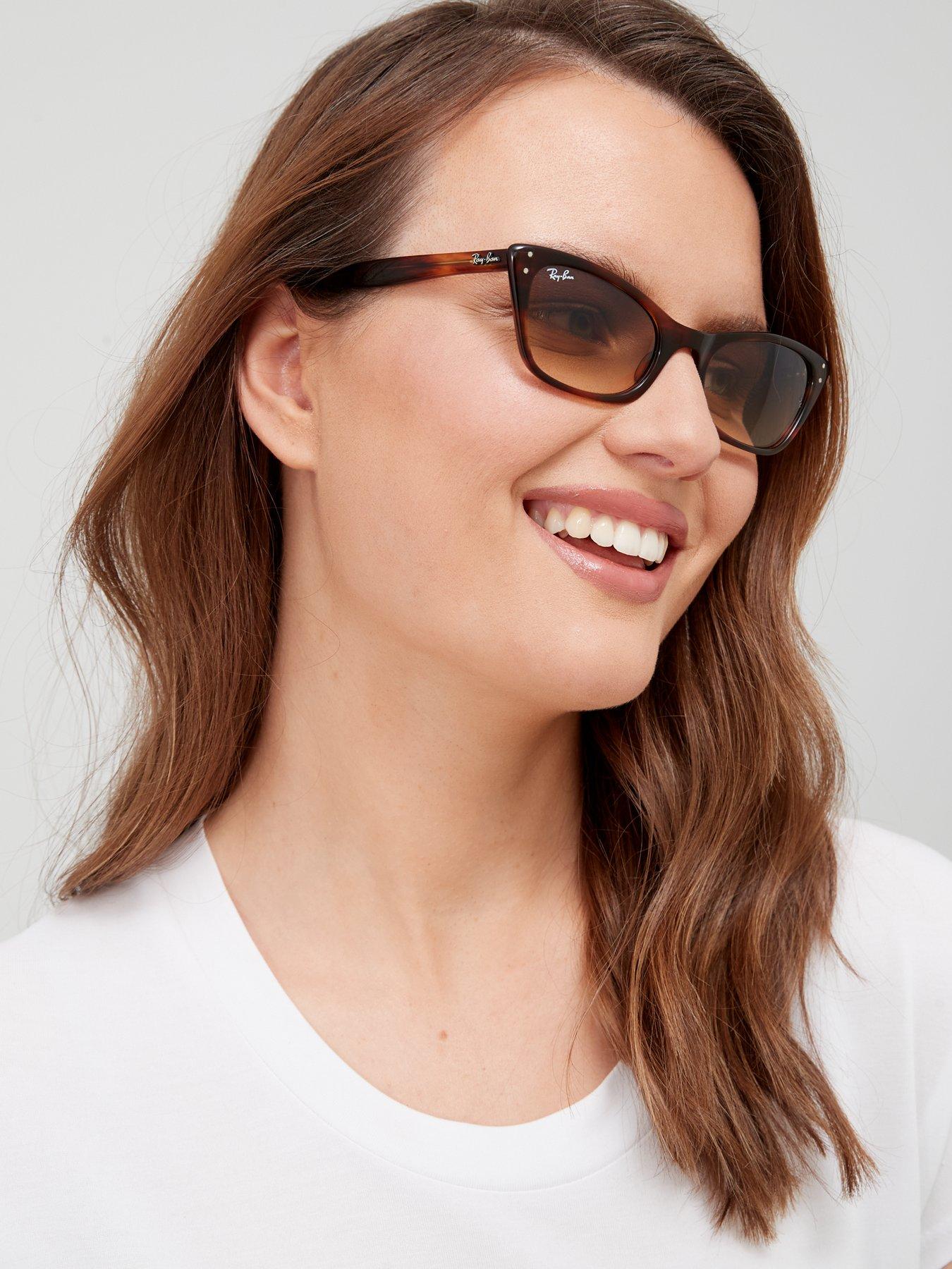 ray ban havana cat eye sunglasses