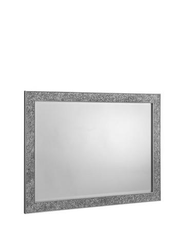 Littlewoods Ireland, Silver Mosaic Framed Wall Mirror 27 5×33 5