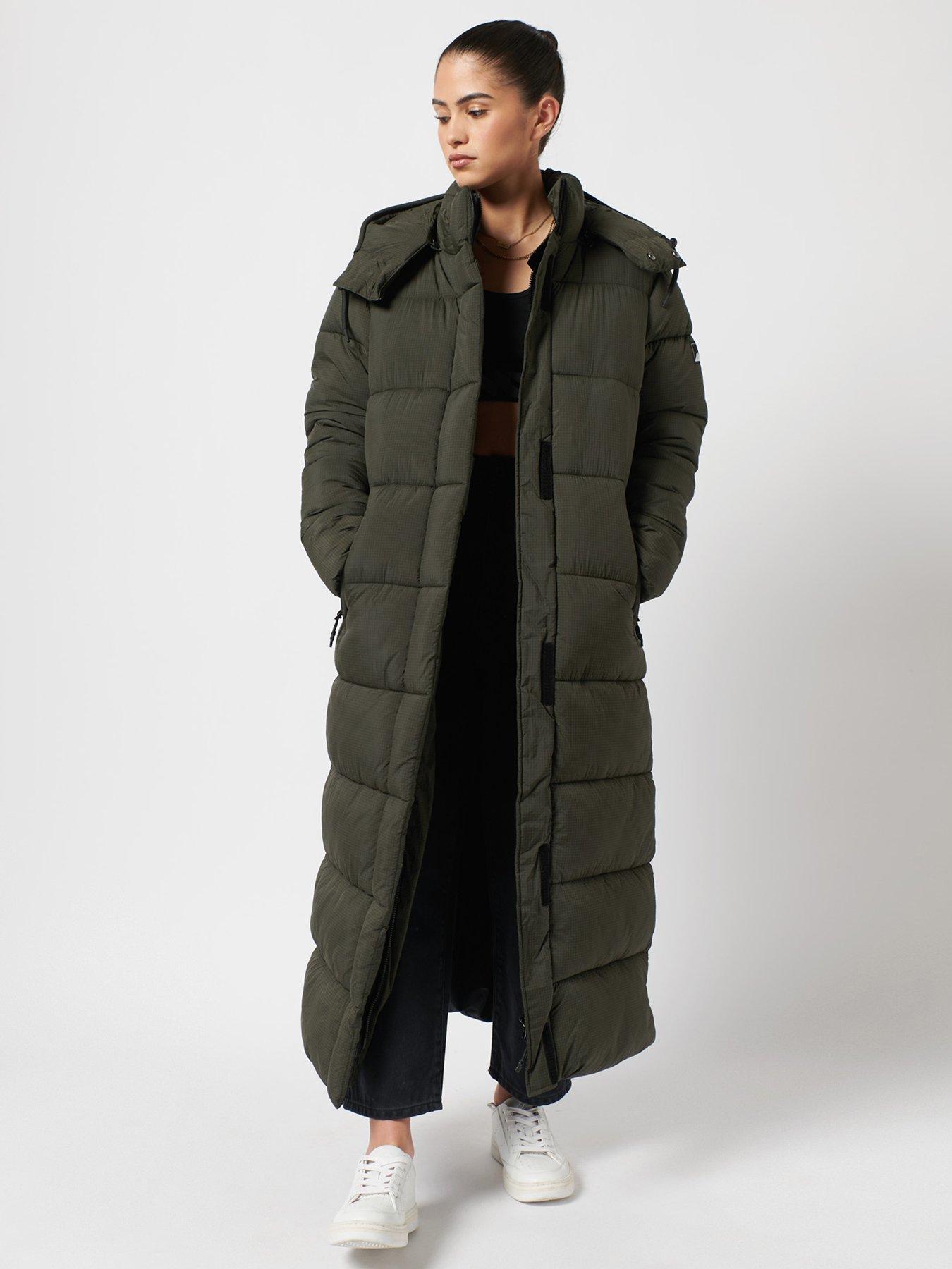 superdry duvet coat khaki