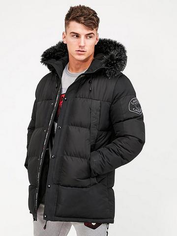 Parkas Coats Jackets Men, Parka Coats With Fur Hood Mens