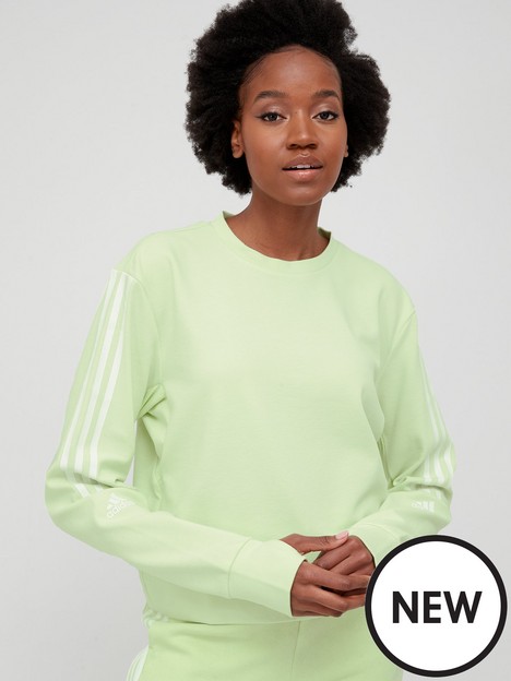 adidas-technical-cotton-sweat-top-lime