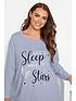 yours-yours-star-slogannbsppyjama-set-blueoutfit