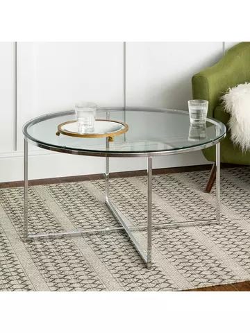 Silver Coffee Tables Home Garden Littlewoodsireland Ie Silver Coffee Tables Home, Large Round Gray Dotted Dorothy Outdoor Coffee Table