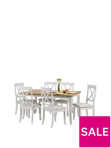 Painted Julian Bowen Dining Table, Julian Bowen Davenport 150cm Dining Table And 4 Chairs