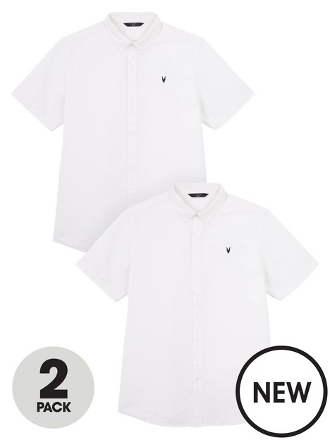 very-man-value-short-sleeve-oxford-shirts-2-pack-white