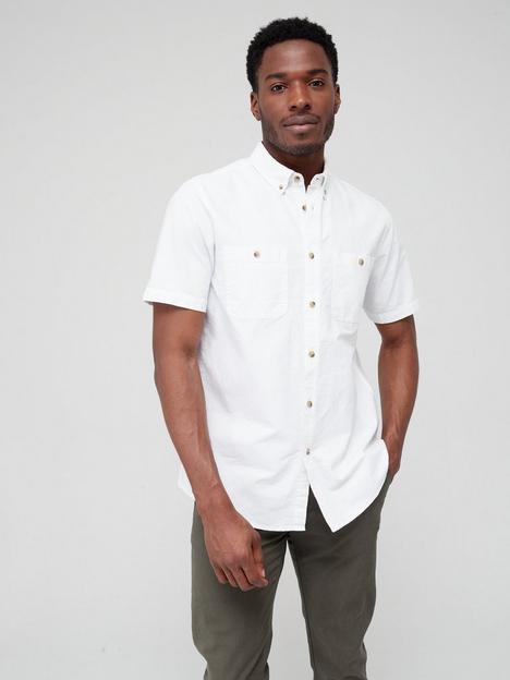 very-man-short-sleeve-double-pocket-oxford-shirt-white