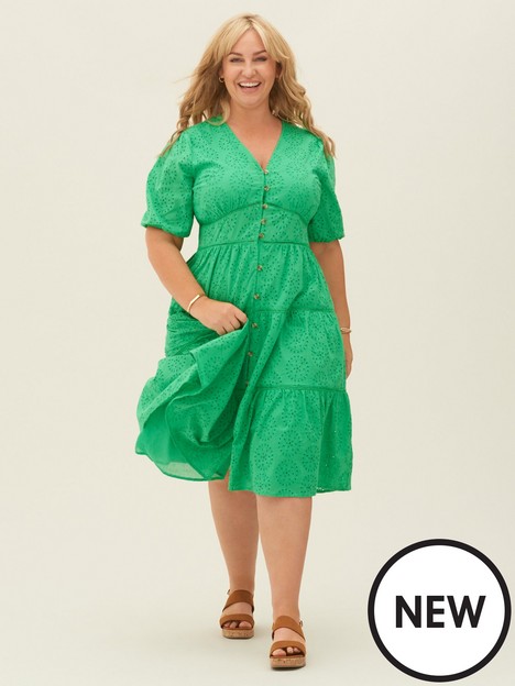 josie-x-very-button-through-broidery-midi-dress-green