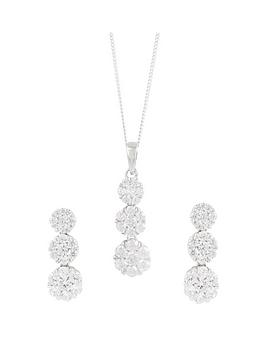 the-love-silver-collection-sterling-silver-and-cubic-zirconia-necklace-earring-set