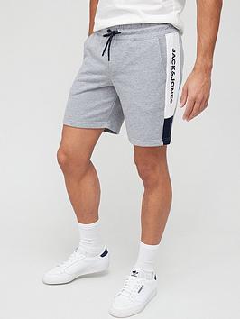 jack-jones-jersey-colour-block-logo-shorts-light-grey-melangenbsp