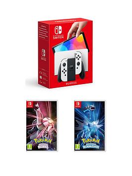 nintendo-switch-oled-oled-white-console-with-pokemon-shining-pearl-amp-pokemon-brilliant-diamond