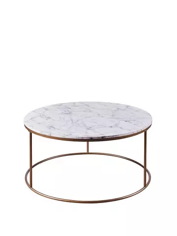 Coffee Tables Home Garden, Large Round Gray Dotted Dorothy Outdoor Coffee Table