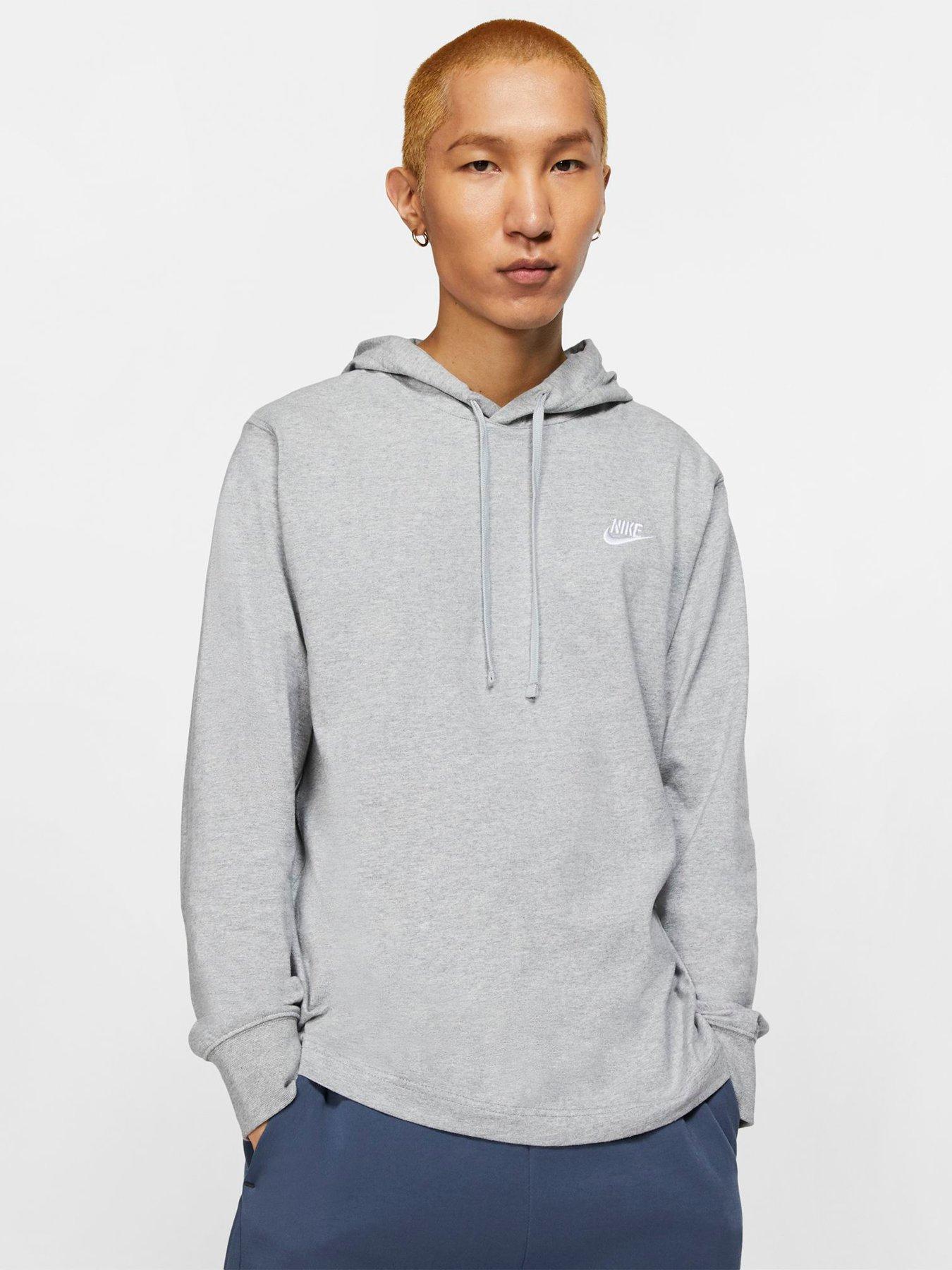 nike double futura overhead hoodie grey