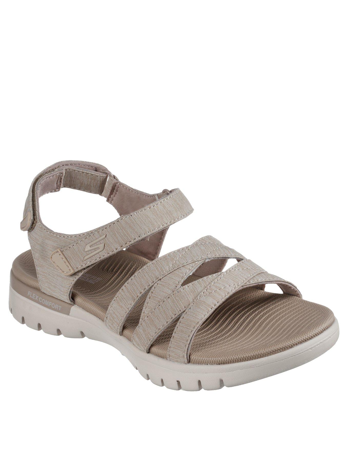 skechers flat sandals for women