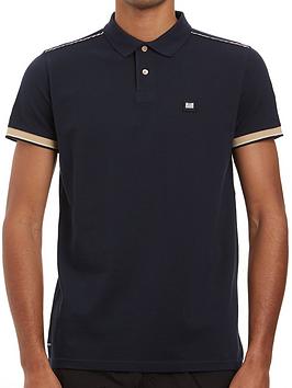 weekend-offender-panel-house-check-polo-shirt-navy