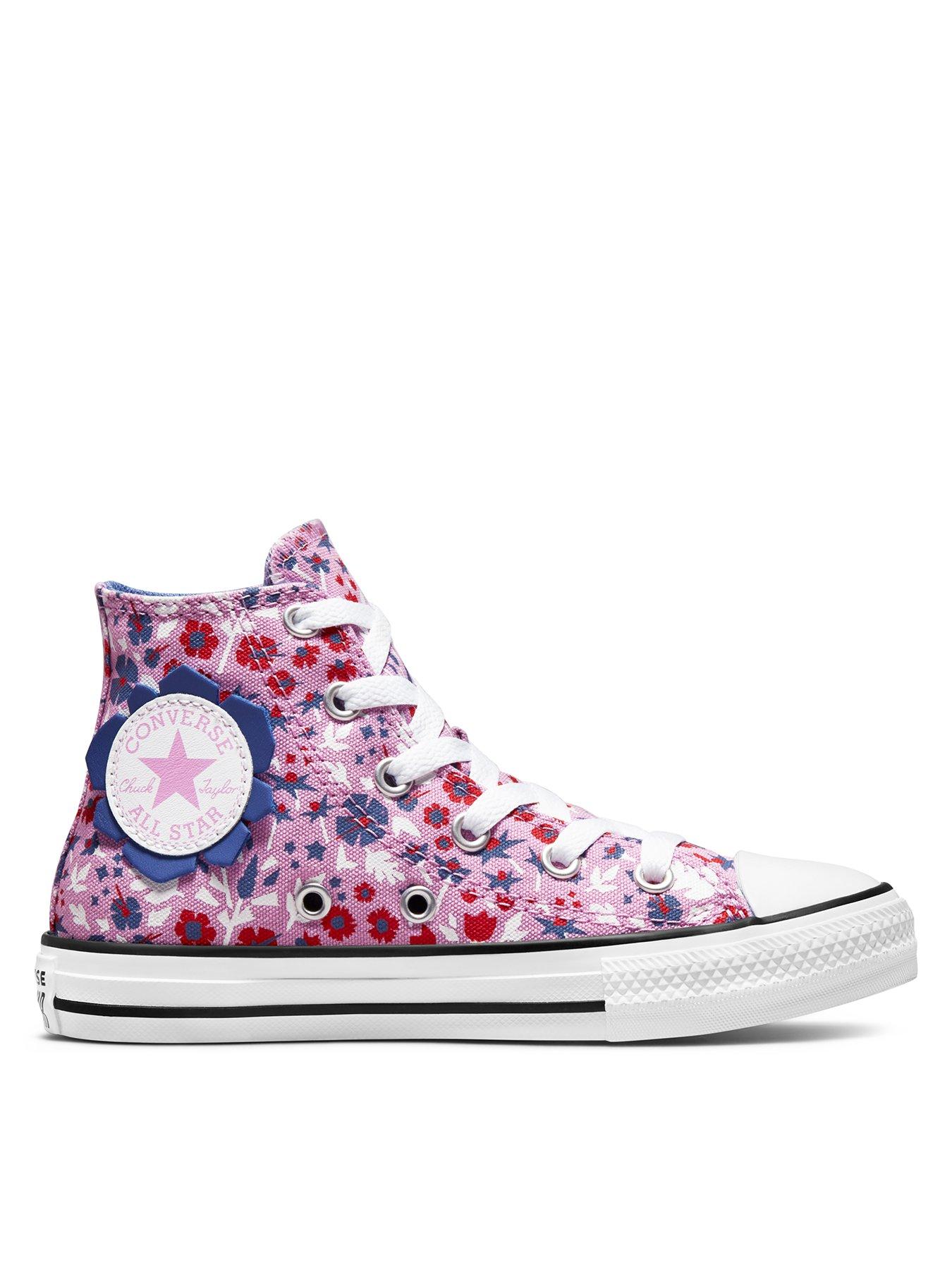 purple childrens converse