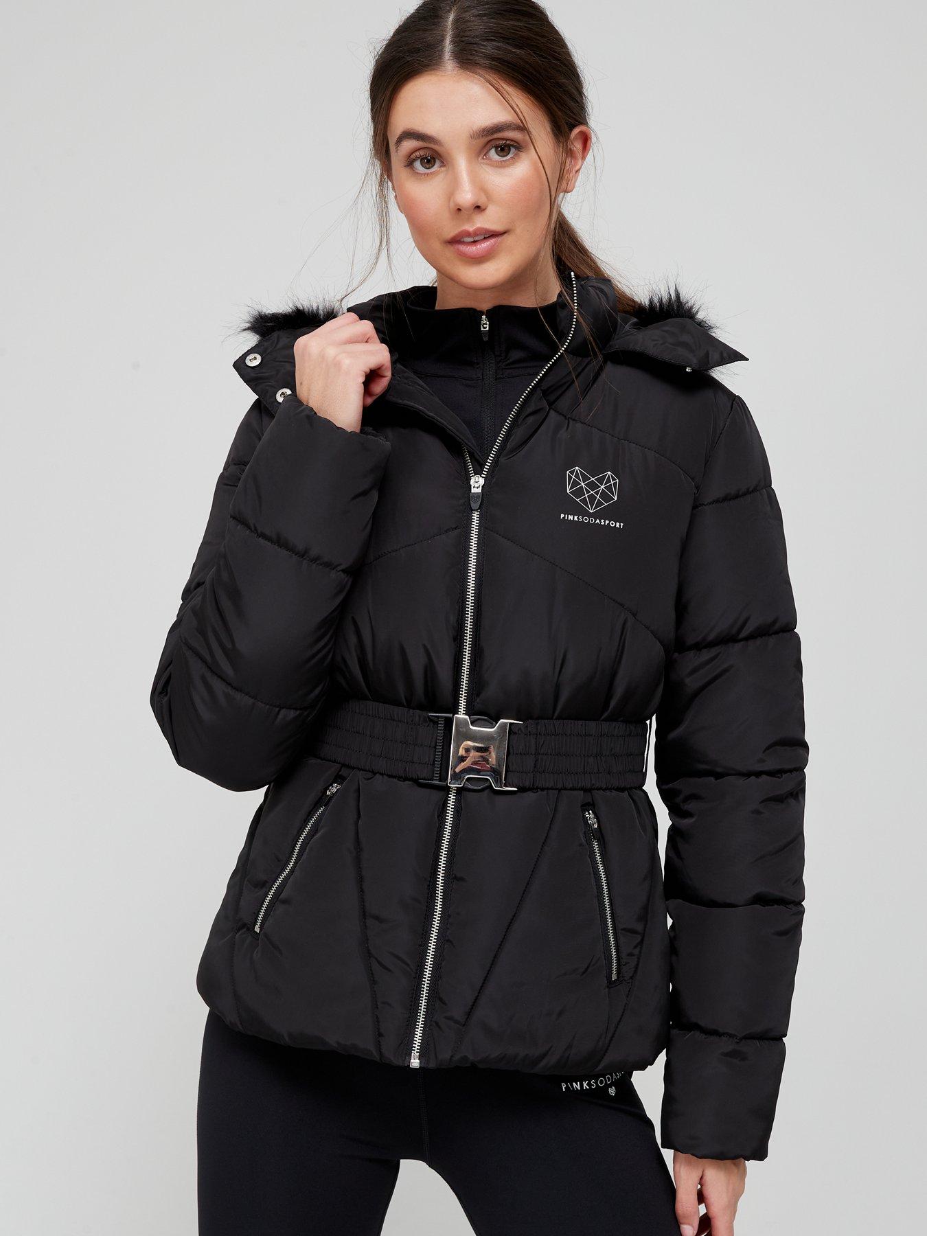 Pink Soda Belted Padded Jacket 
