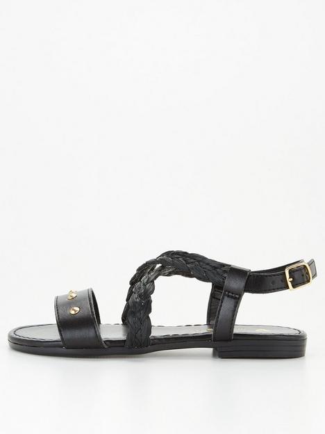 v-by-very-older-girls-rafia-plaited-sandals-black