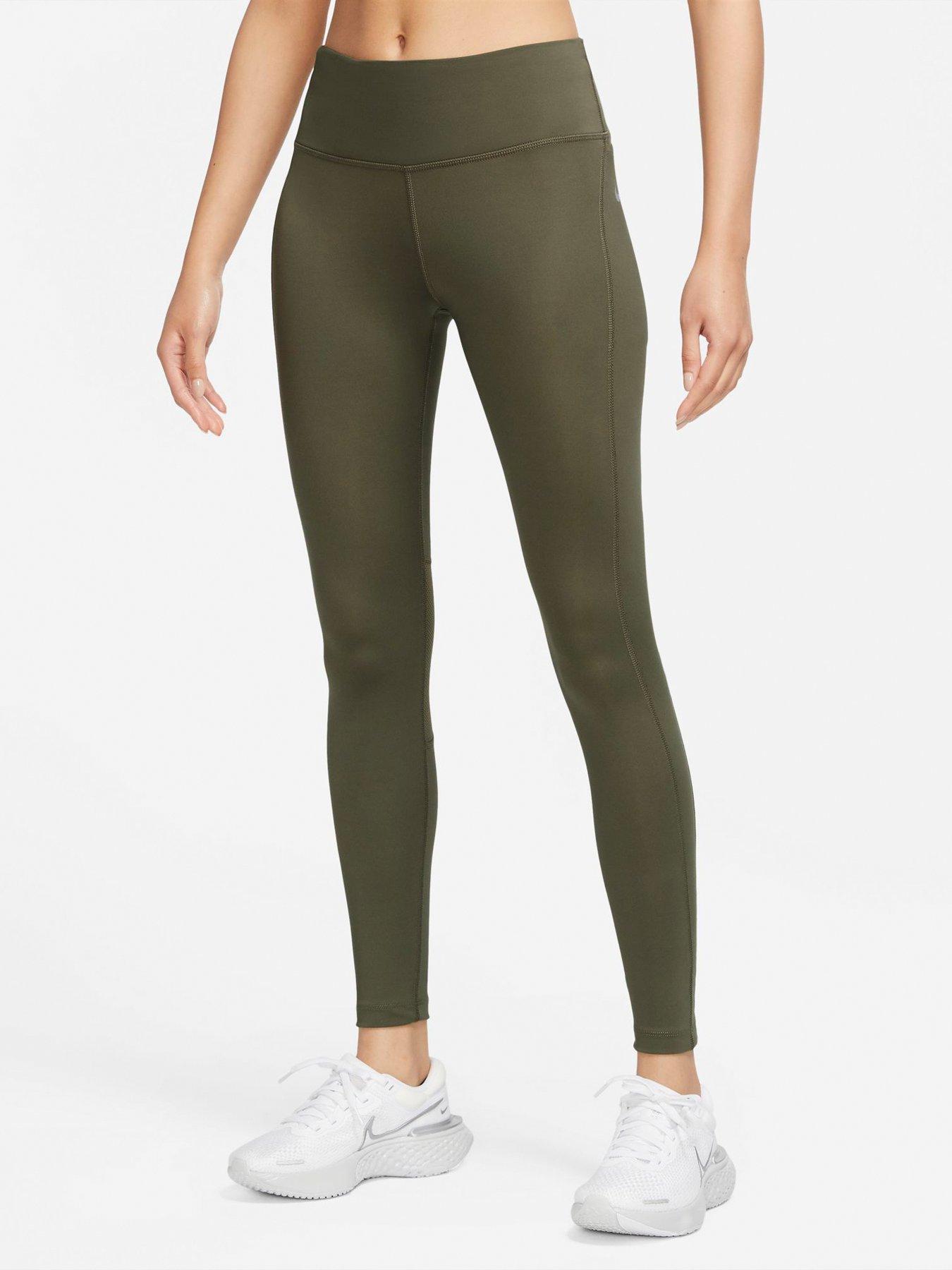 olive green nike leggings