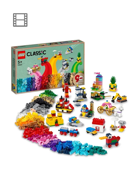 prod1091554851: 90 Years of Play Bricks Iconic Models Set 11021
