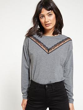 v-by-very-lace-insert-long-sleeve-top-charcoal
