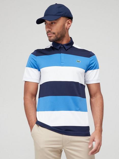 lacoste-sports-golf-bold-horizontal-stripe-polo-top-navy