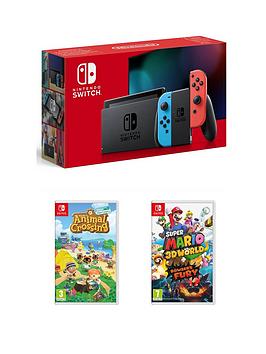 nintendo-switch-neon-console-with-super-mario-3d-world-bowserrsquos-fury-amp-animal-crossing