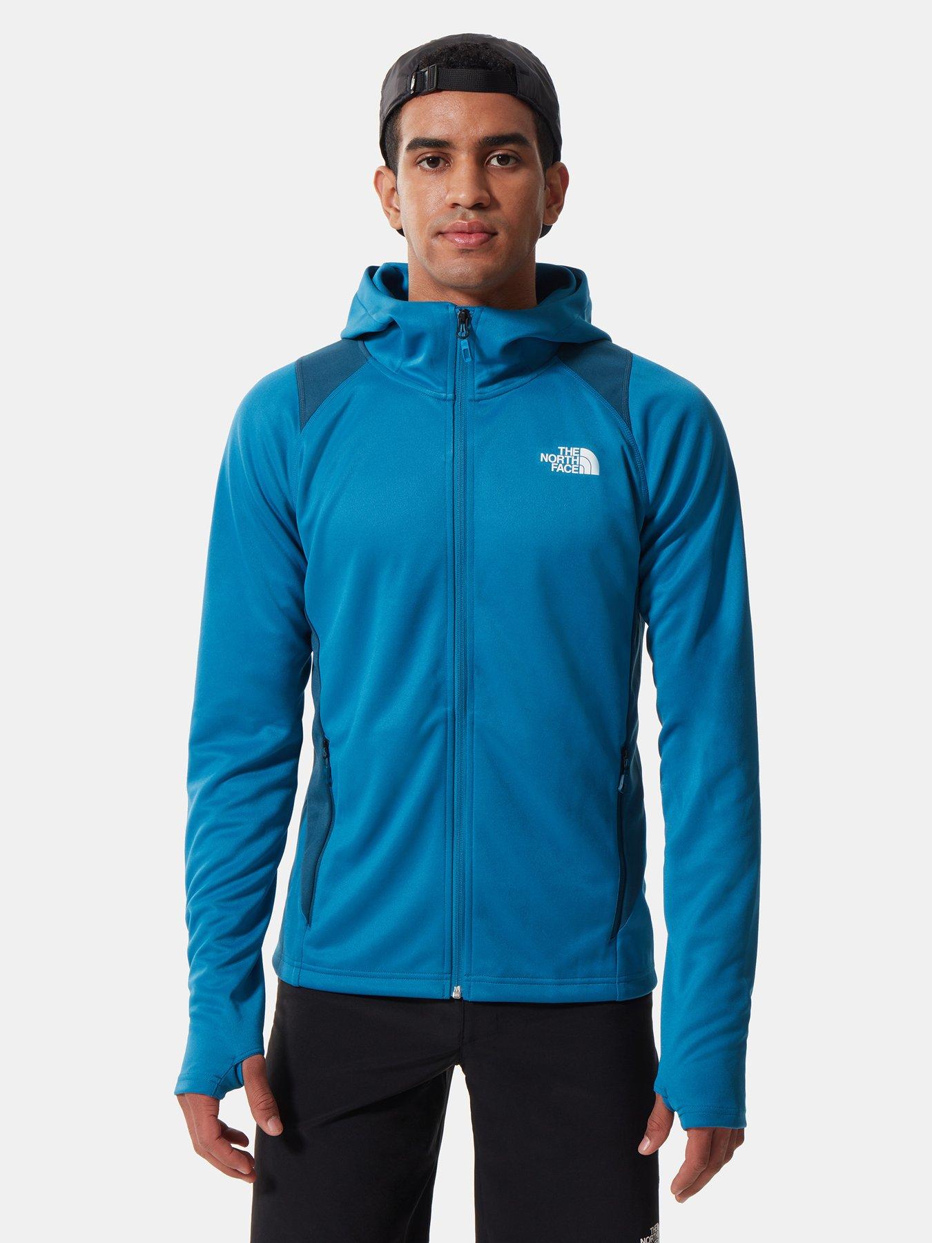 north face mittellegi hoodie blue