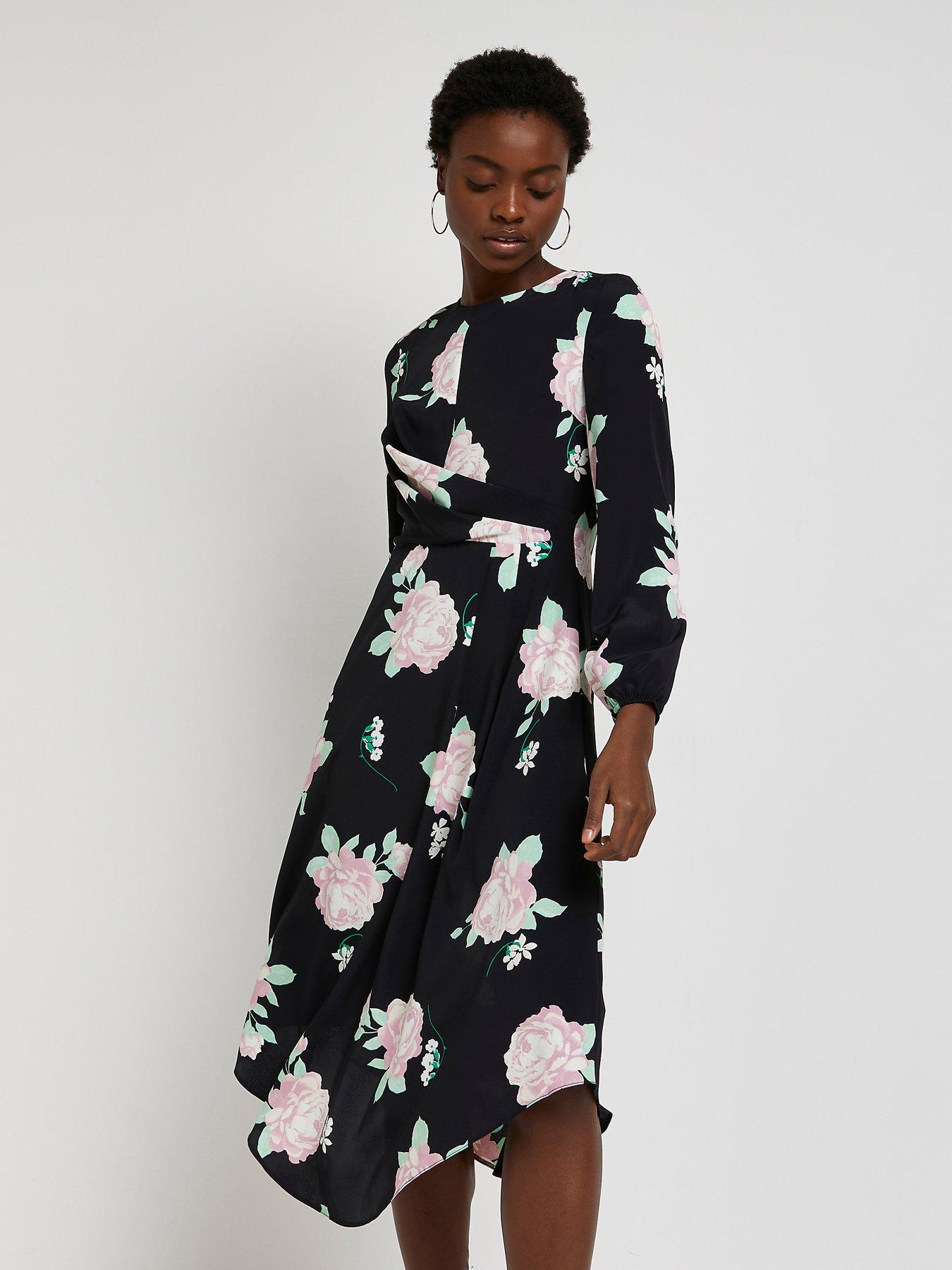 black tea dress midi