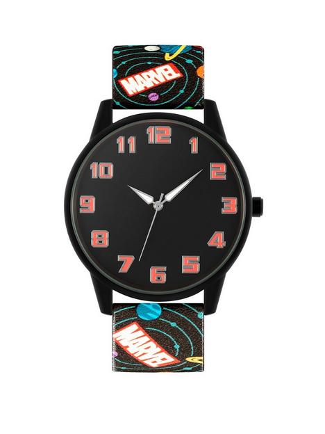 disney-marvel-black-strap-black-case-watch-and-gift-tin