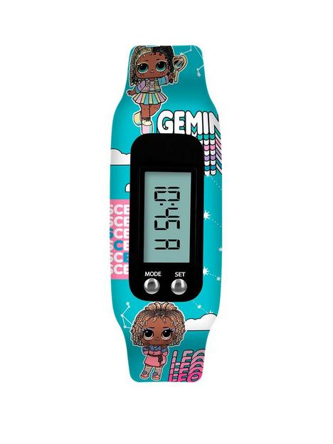 lol-surprise-lol-surprise-blue-lcd-step-tracker-watch-with-printed-silicone-strap