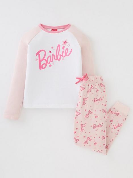 barbie-girls-barbie-logo-long-sleeve-pyjamas-pink
