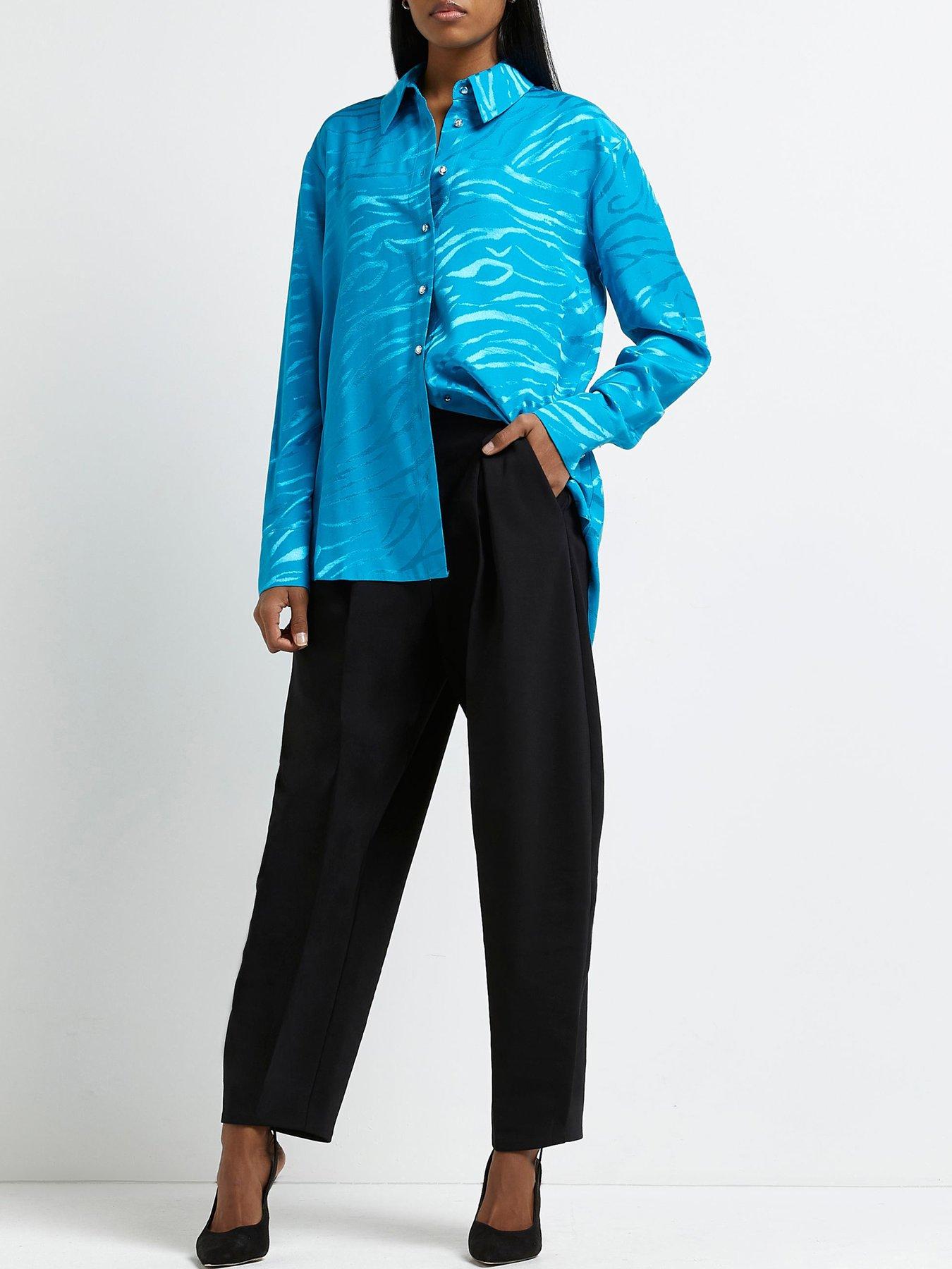 River Island Boyfriend Shirt - Blue 