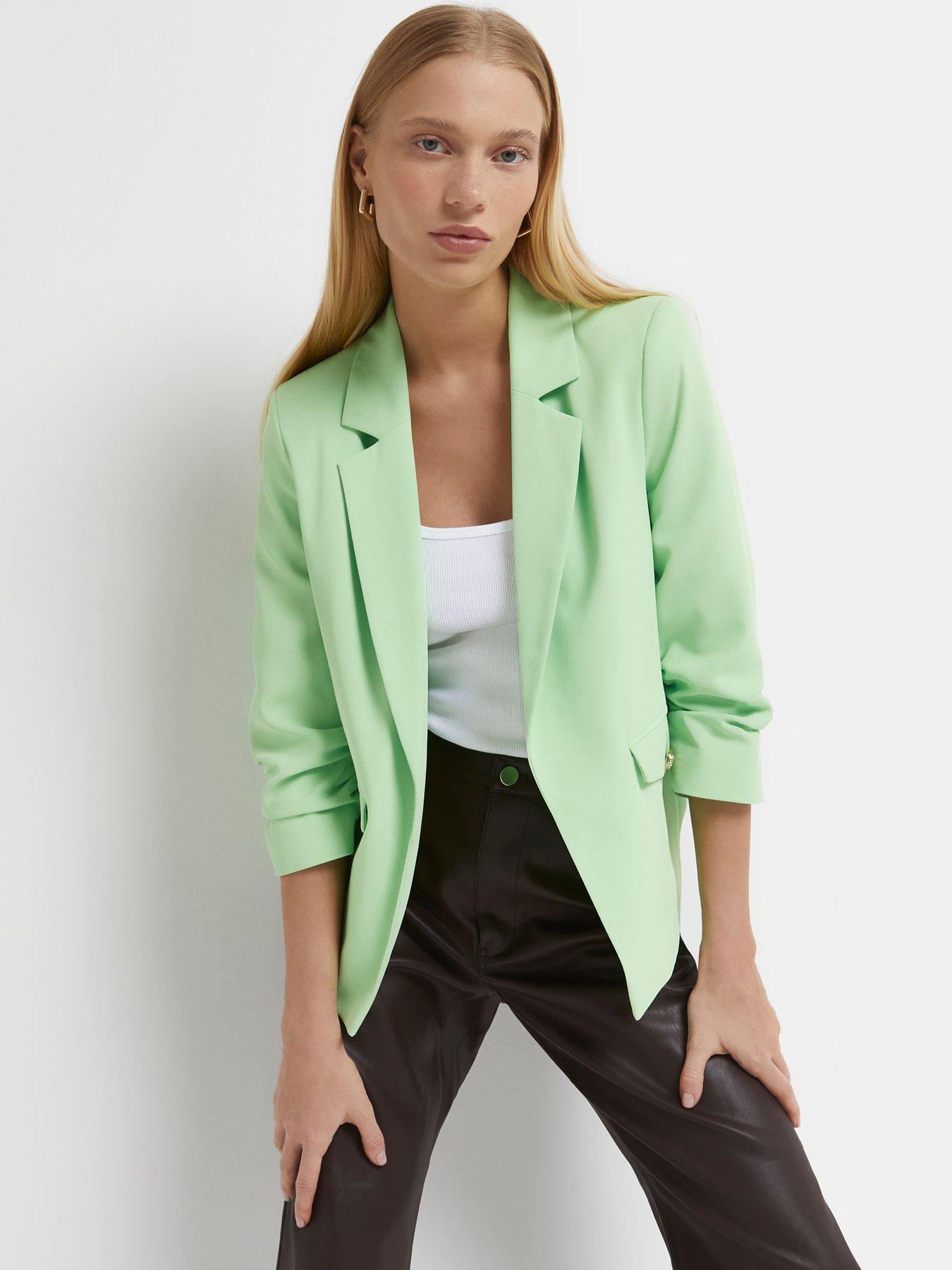 mint green jacket river island