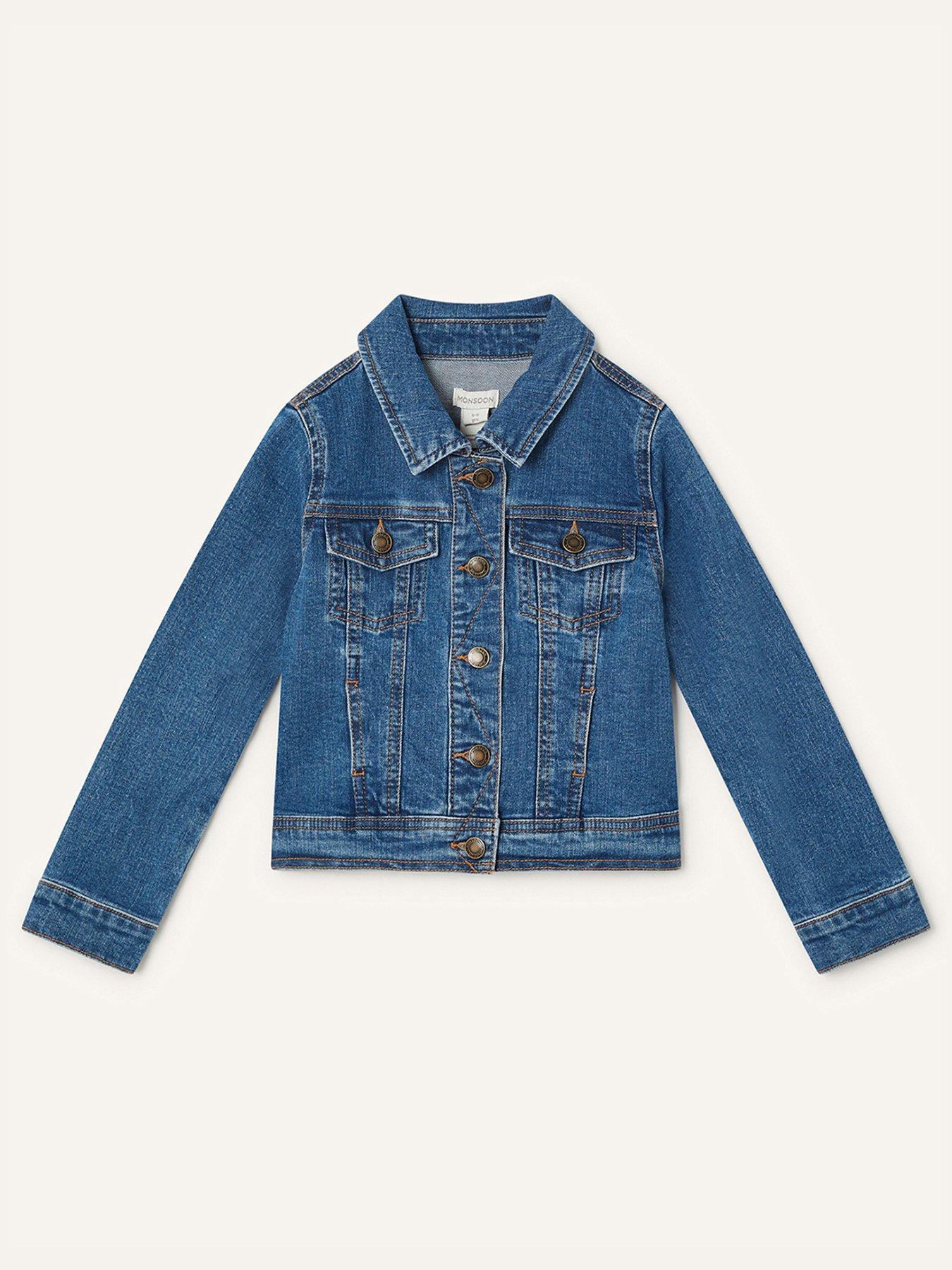 monsoon red denim jacket