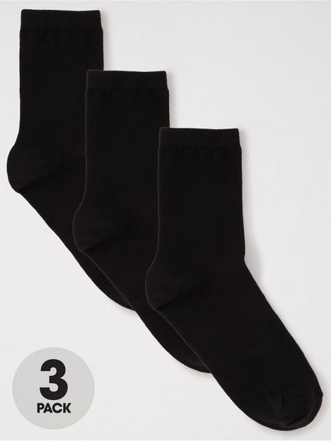 everyday-3-pack-ankle-socks-black