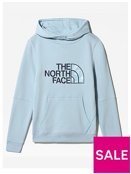 the-north-face-the-north-face-girls-drew-peak-pull-over-hoodie-blue