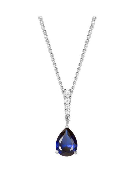 love-gold-9ct-white-gold-created-sapphire-and-diamond-necklace-18-inches
