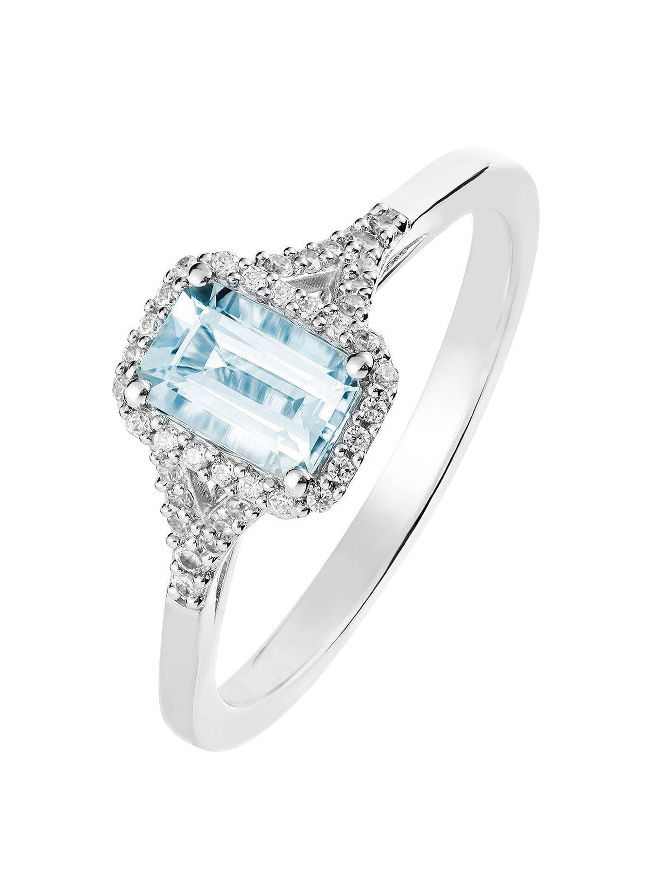 Details about   Aqua Blue Round Diamond Engagement Ring Solid 925 Sterling Silver 
