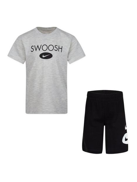nike-younger-boys-nsw-swoosh-t-shirt-amp-short-set-greyblack