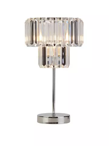 Silver Table Lamps Lighting Home, Reign Herringbone Glass Table Lamp
