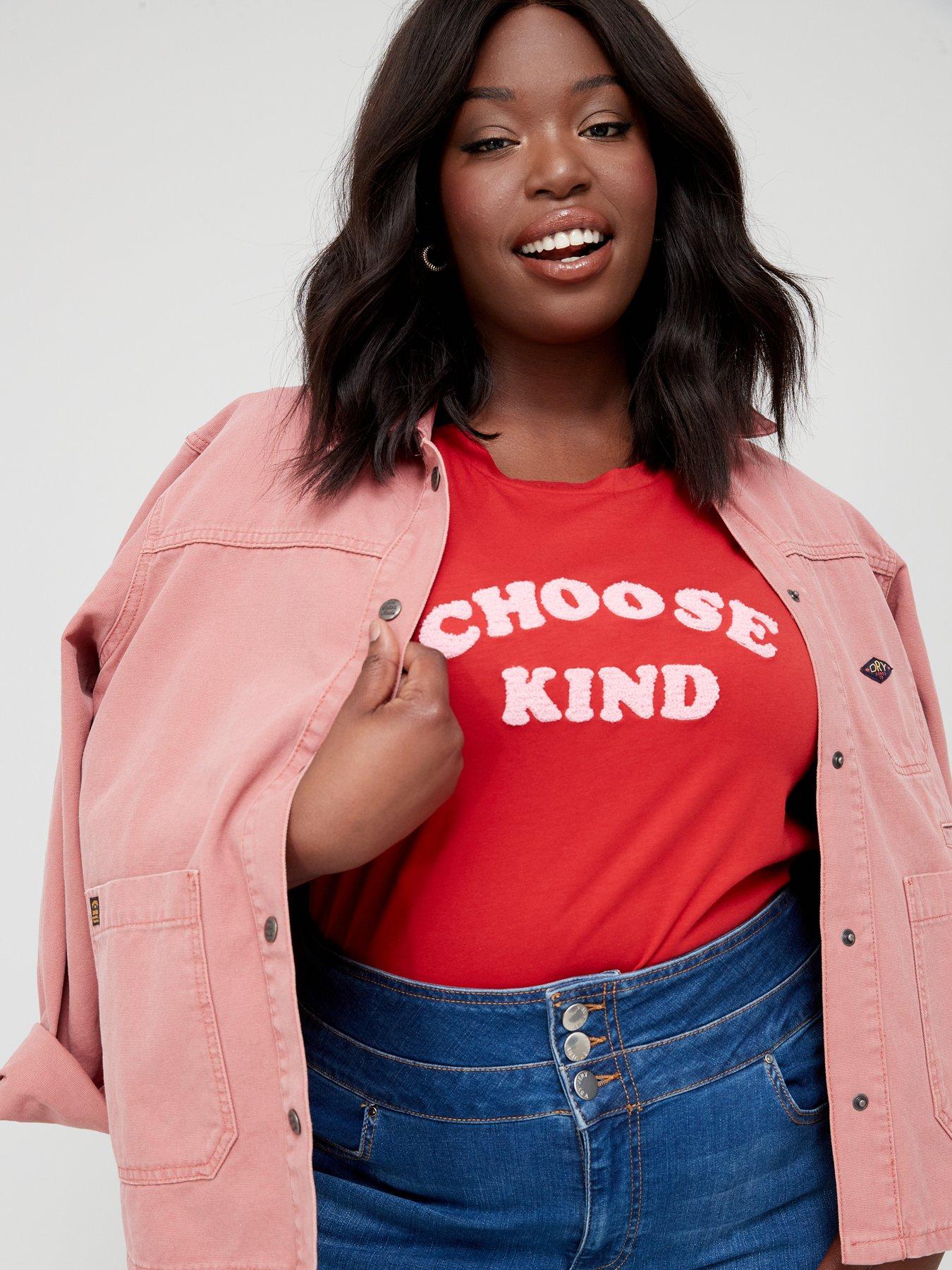 plus size slogan tees