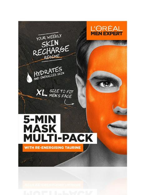 loreal-paris-men-expert-5-min-mask-multi-pack-with-re-energising-taurine-set-for-him--134-grams