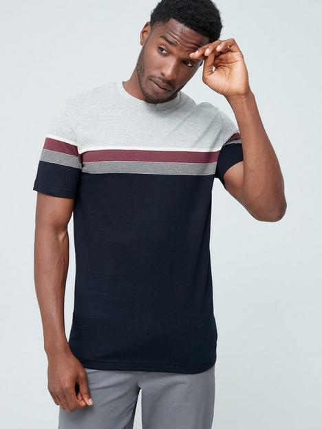 very-man-chest-stripe-t-shirt-burgundyblack