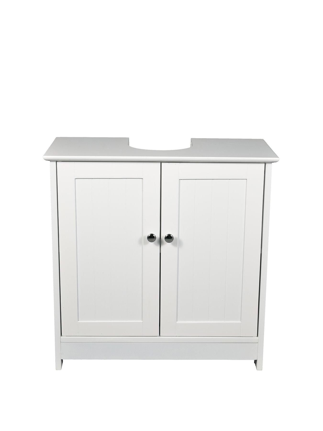 Details about   600mm Bathroom Mirror Cabinet 2 Door Storage Cupboard Wall Hung Grey Traditional 