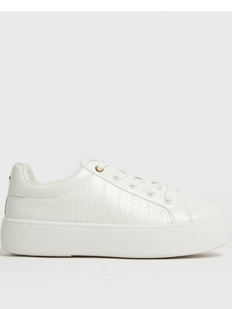 new-look-white-faux-croc-chunky-trainers