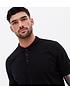 new-look-black-short-sleeve-polo-topoutfit