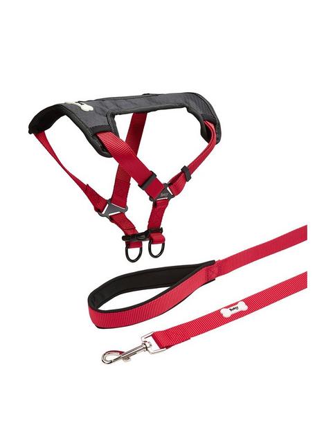 bunty-small-red-strap-n-stroll-pet-harness-withnbspred-middlewood-lead