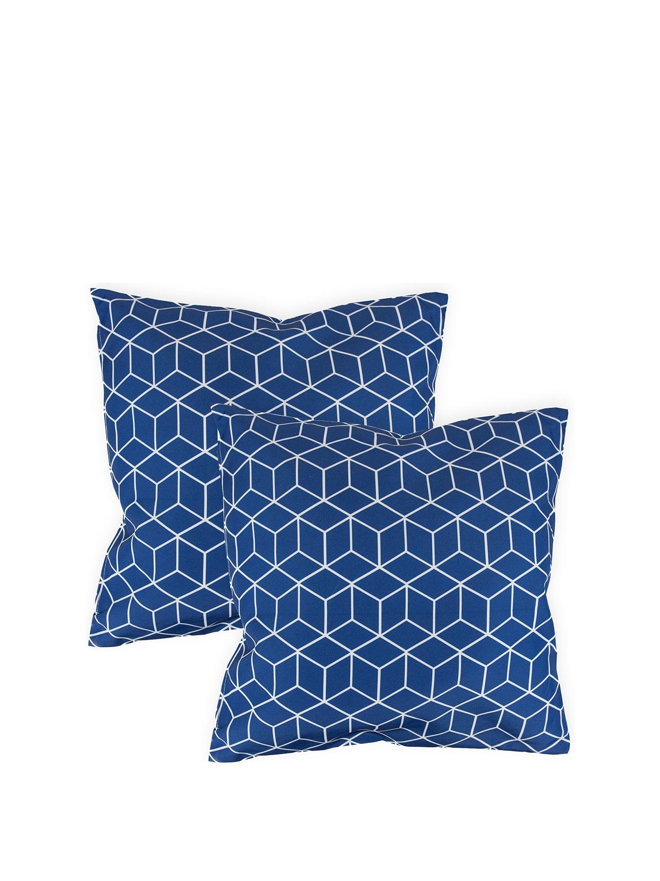 New Stylish Metallic Geometric Cube Cushion Covers Seat Pads 17X17 inch 43x43cm 