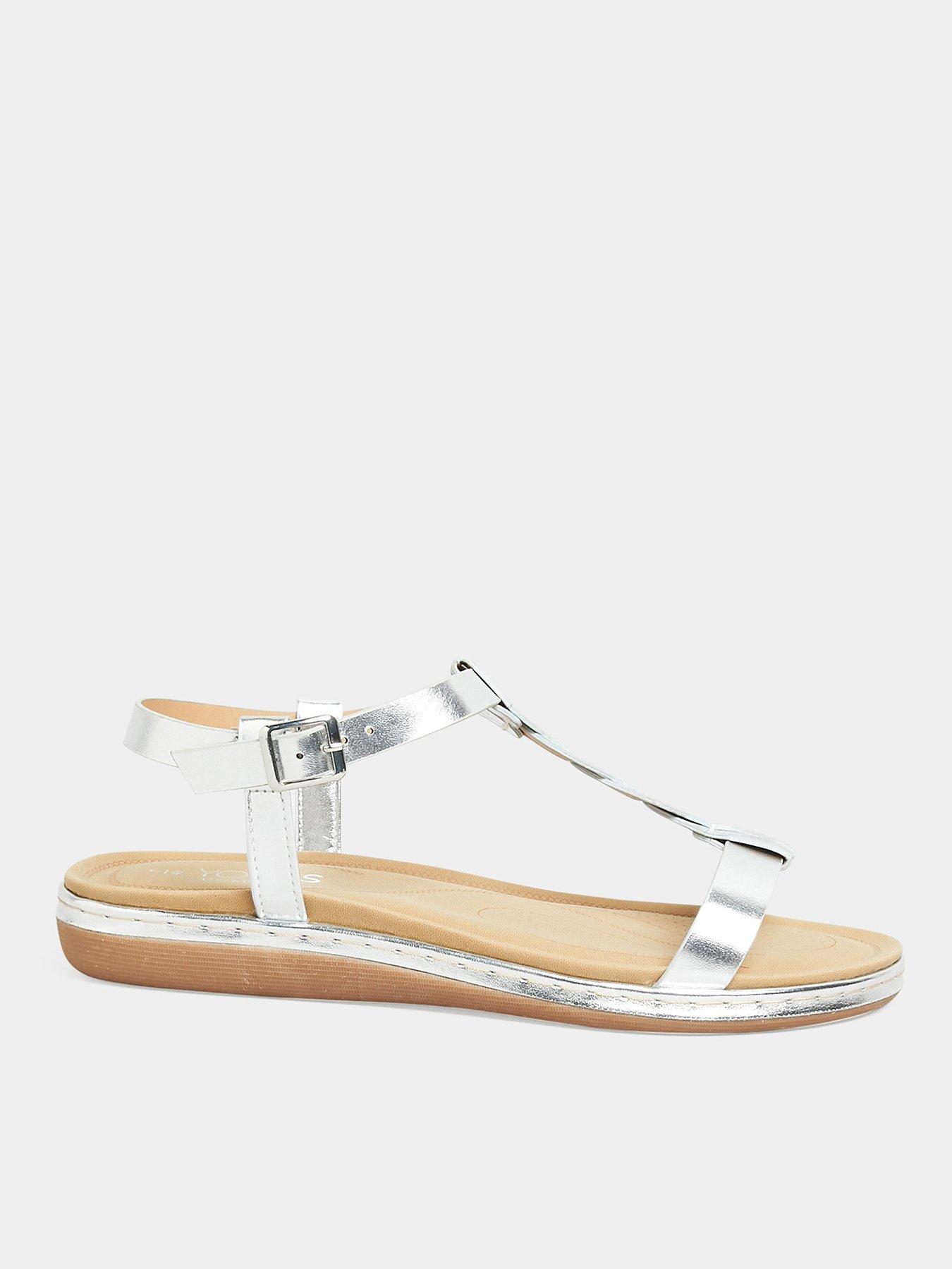 extra wide silver heels