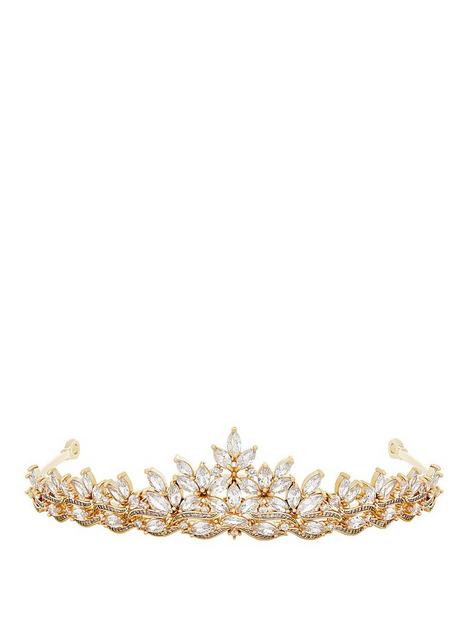 jon-richard-gold-plate-cubic-zorconia-floral-tiara